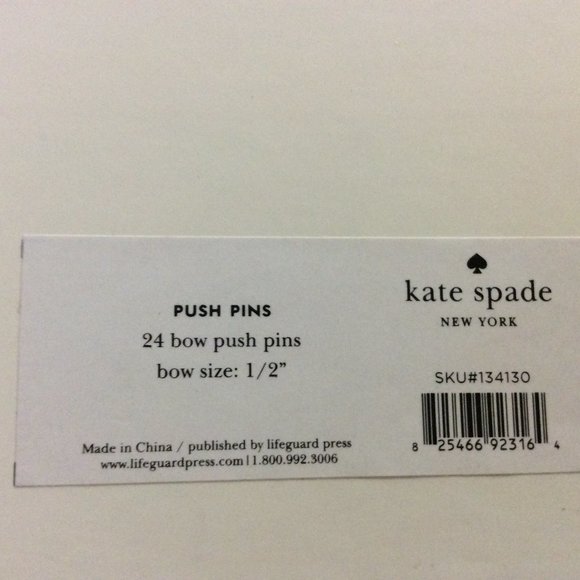 Boxed Kate Spade New York push pins | Stationery | Stylish bows - Picture 5 of 5